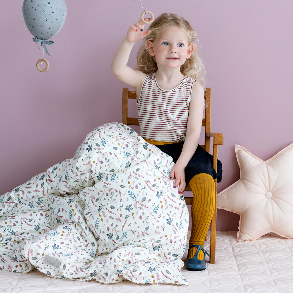 Cam Cam Copenhagen Junior Sengetøj - Pressed Leaves Rose