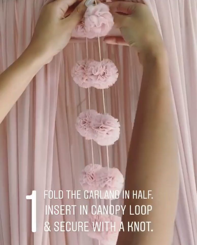 Spinkie Pom Pom Guirlande Oyster