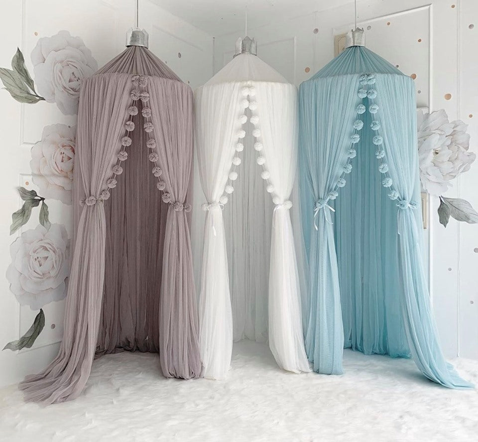 Spinkie Pom Pom Guirlande Light Grey