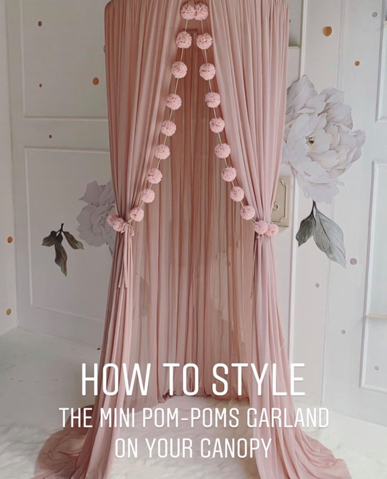 Spinkie Pom Pom Guirlande Oyster