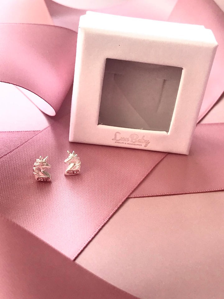 Enhjørning med Lyserøde Sten Ørestikker