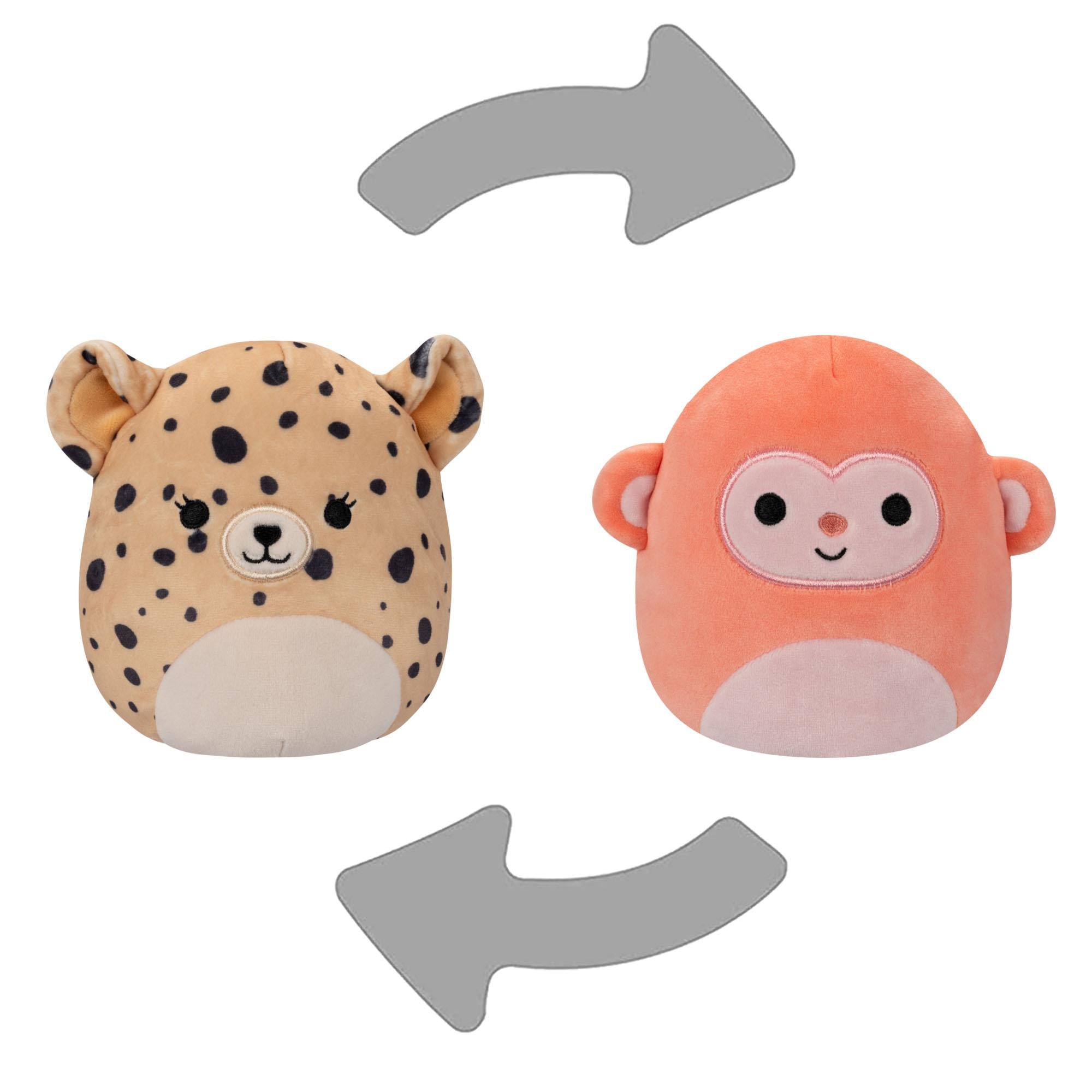 Squishmallows - Flip A Mallow Cheetah/Elton the Monkey 13 cm