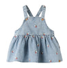 Lil Atelier Funda - Denim Emb Skirtall - Medium Blue Denim/EMB
