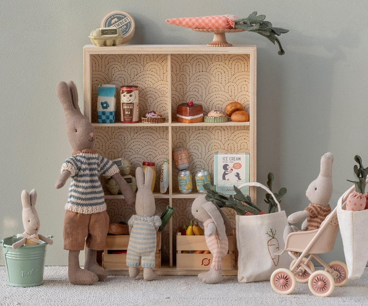 Maileg Miniature Købmandskasse med Mad