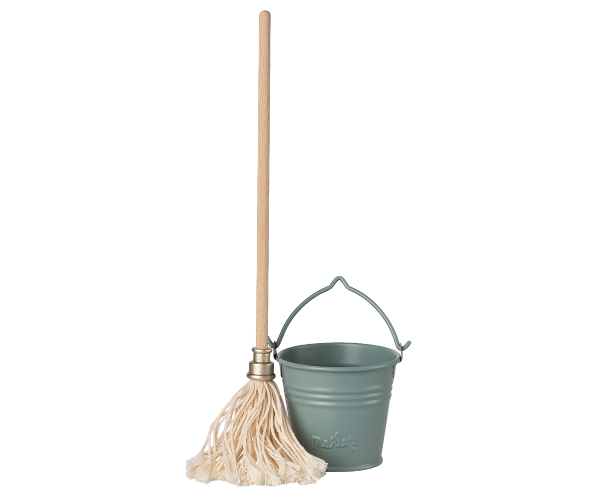 Maileg Spand og Moppe, Miniature – Lyseblå