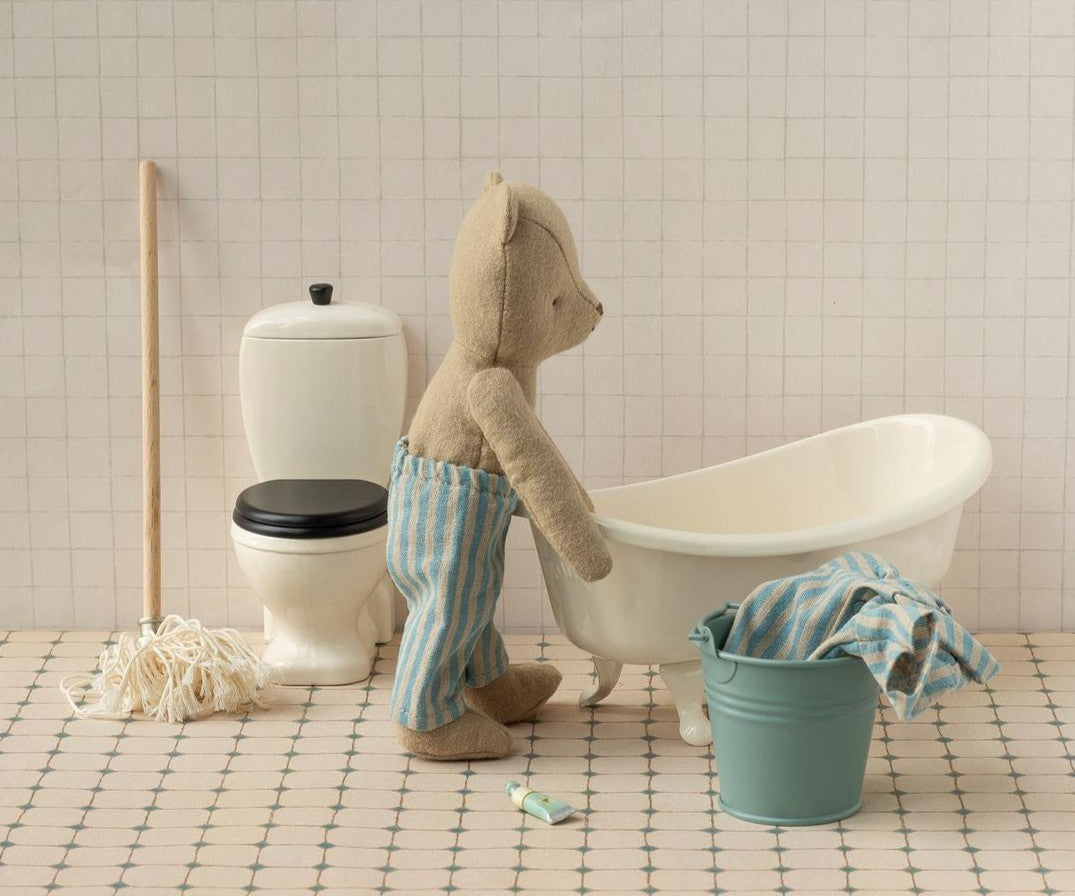 Maileg Spand og Moppe, Miniature – Lyseblå