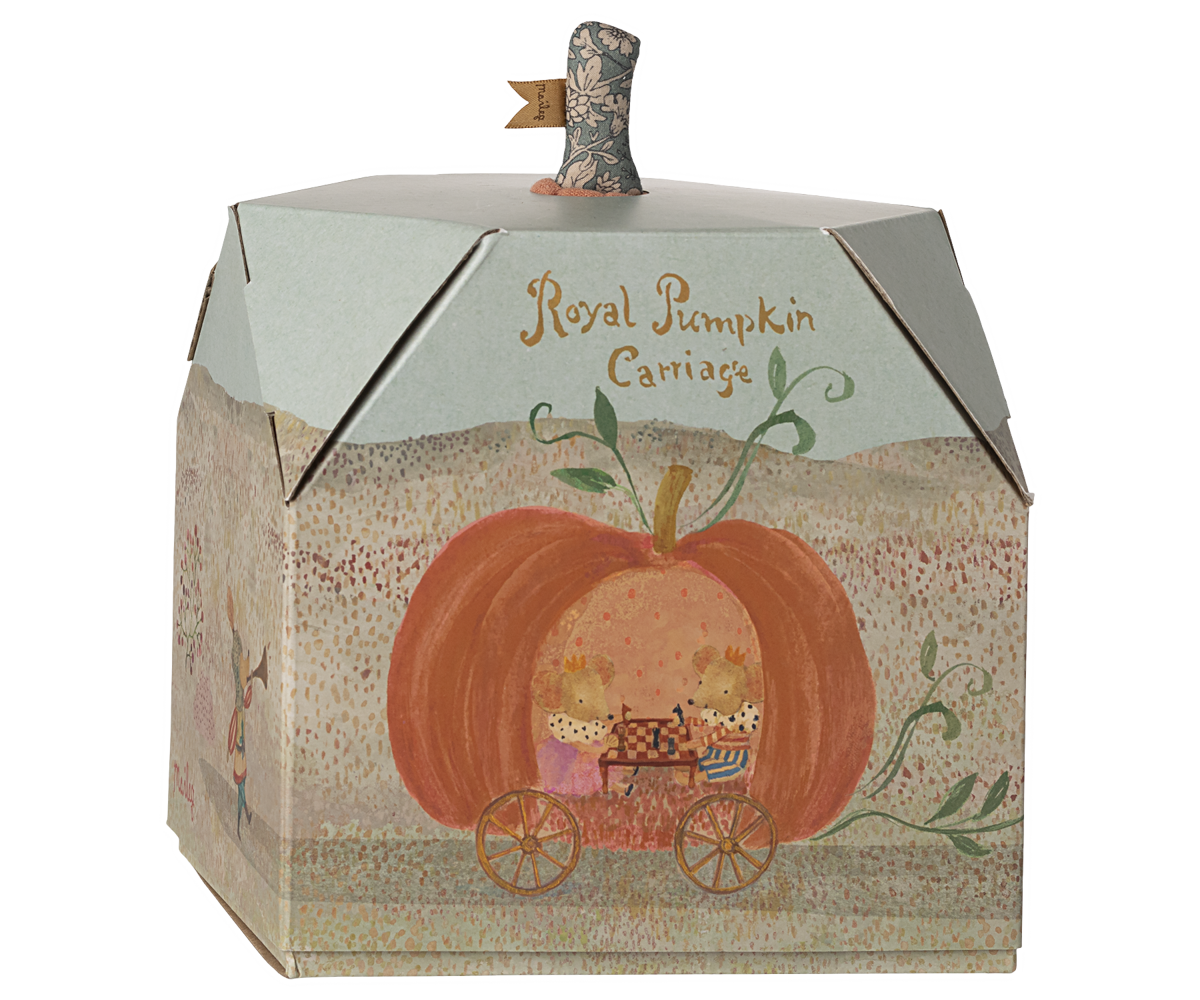 Maileg Pumpkin Carriage Mouse - Græskarkaret