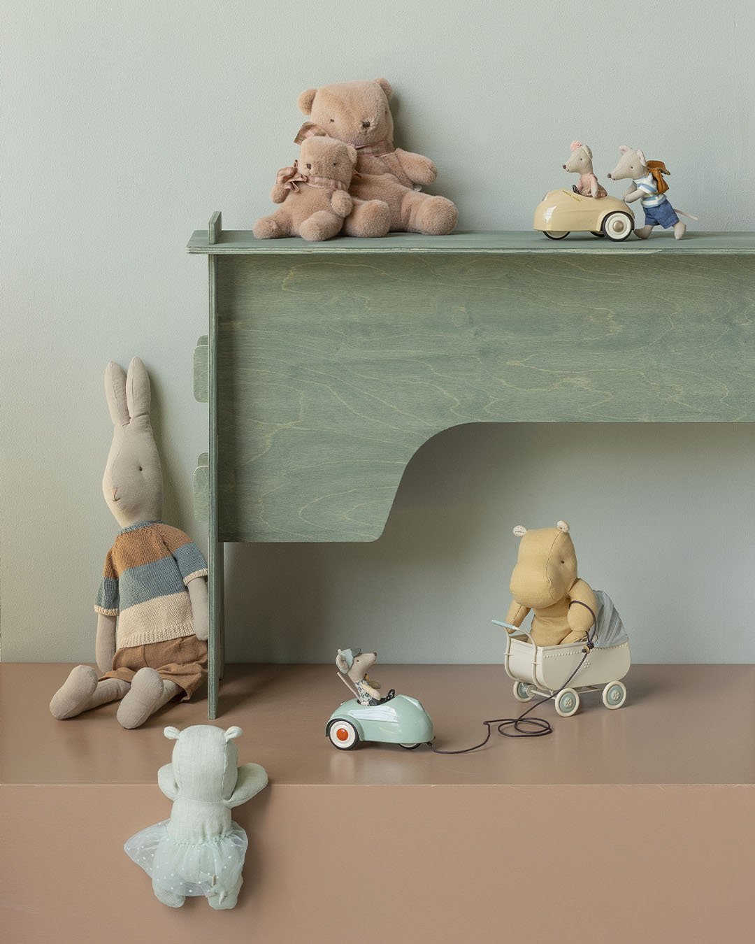 Maileg Bil, Mus – Beige