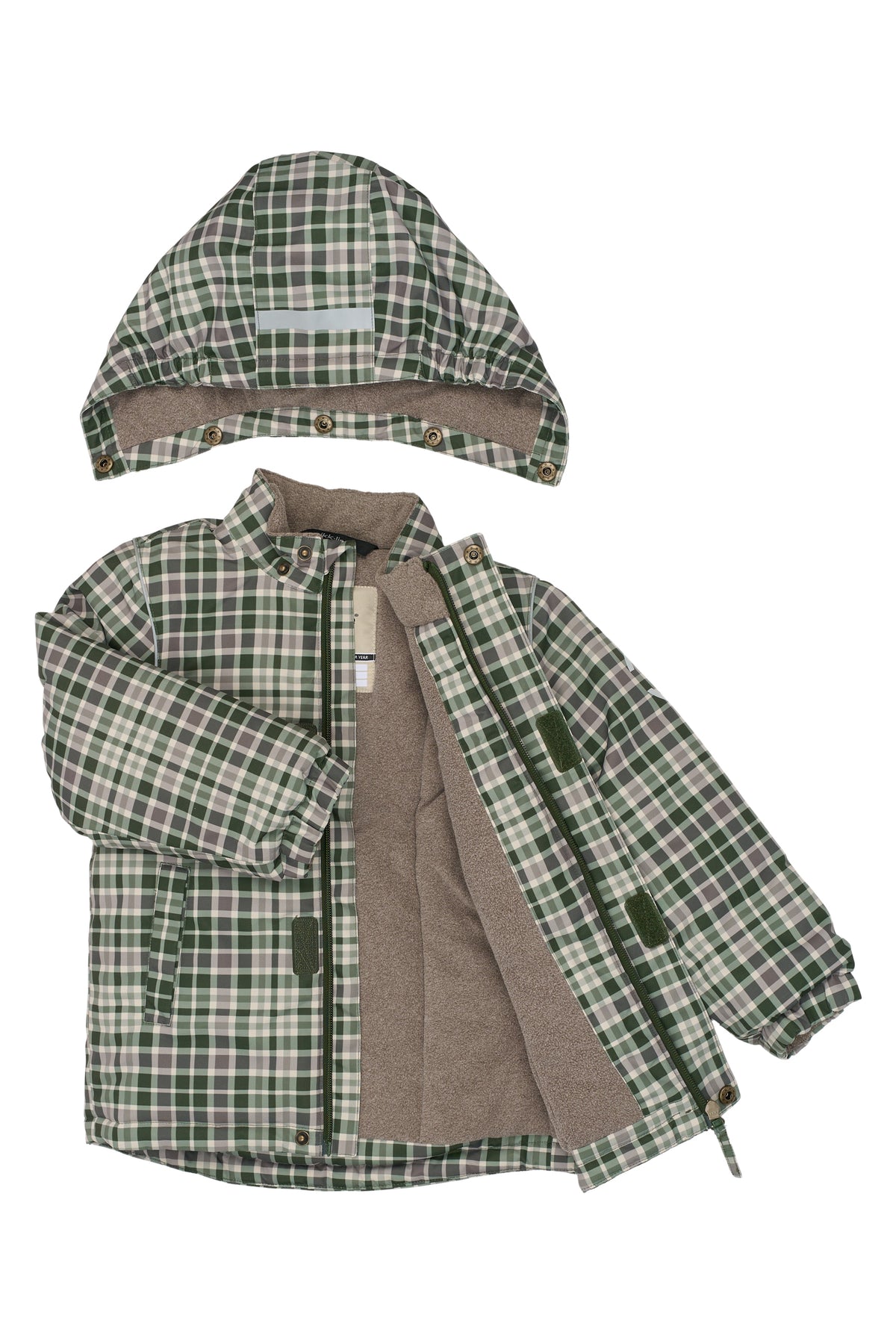Mikk-Line Winter Jacket AOP - Check AOP