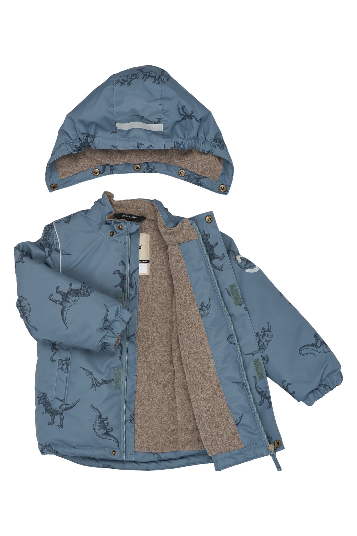 Mikk-Line Winter Jacket - Dino Stroke AOP