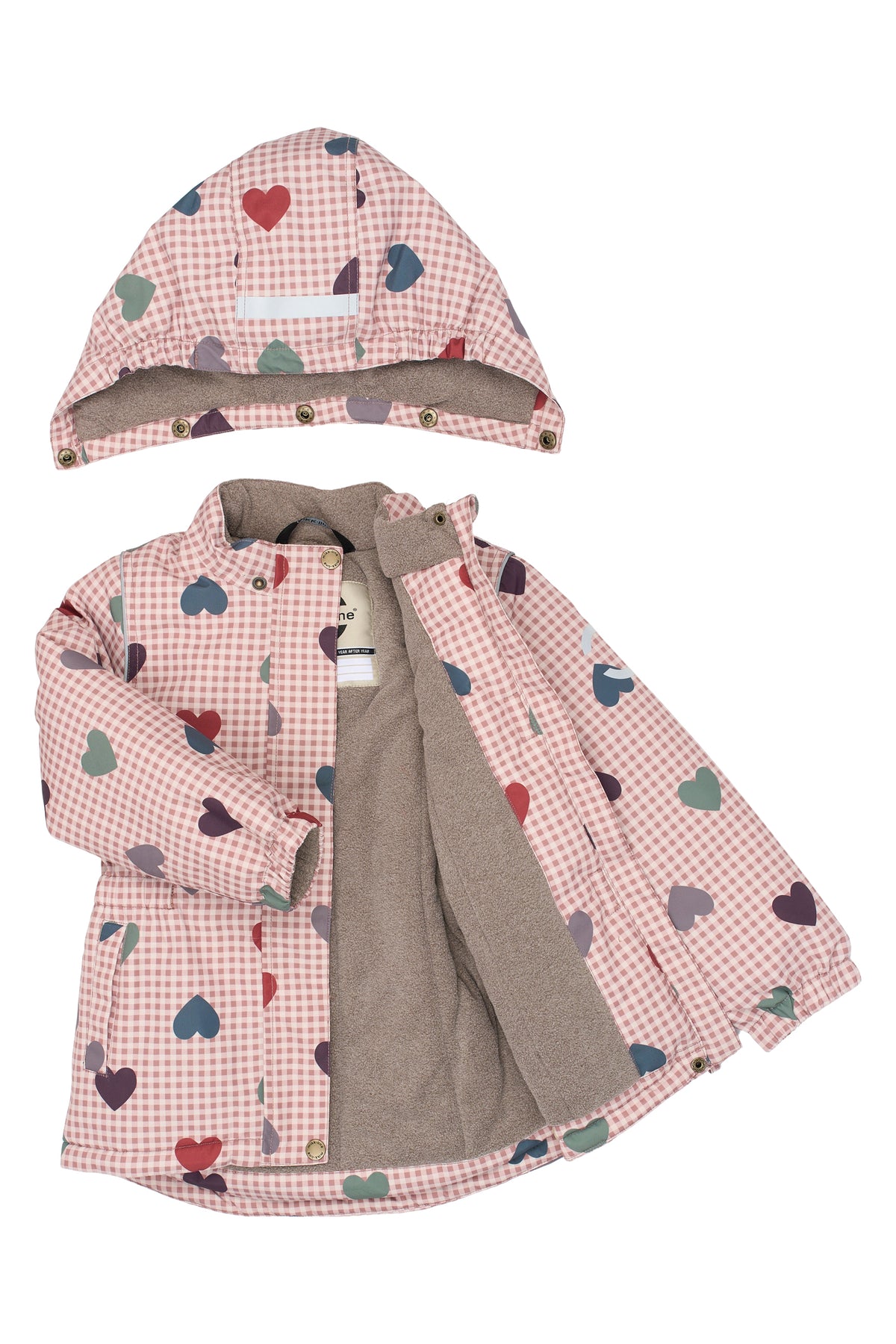 Mikk-Line Winter Jacket - Heart AOP
