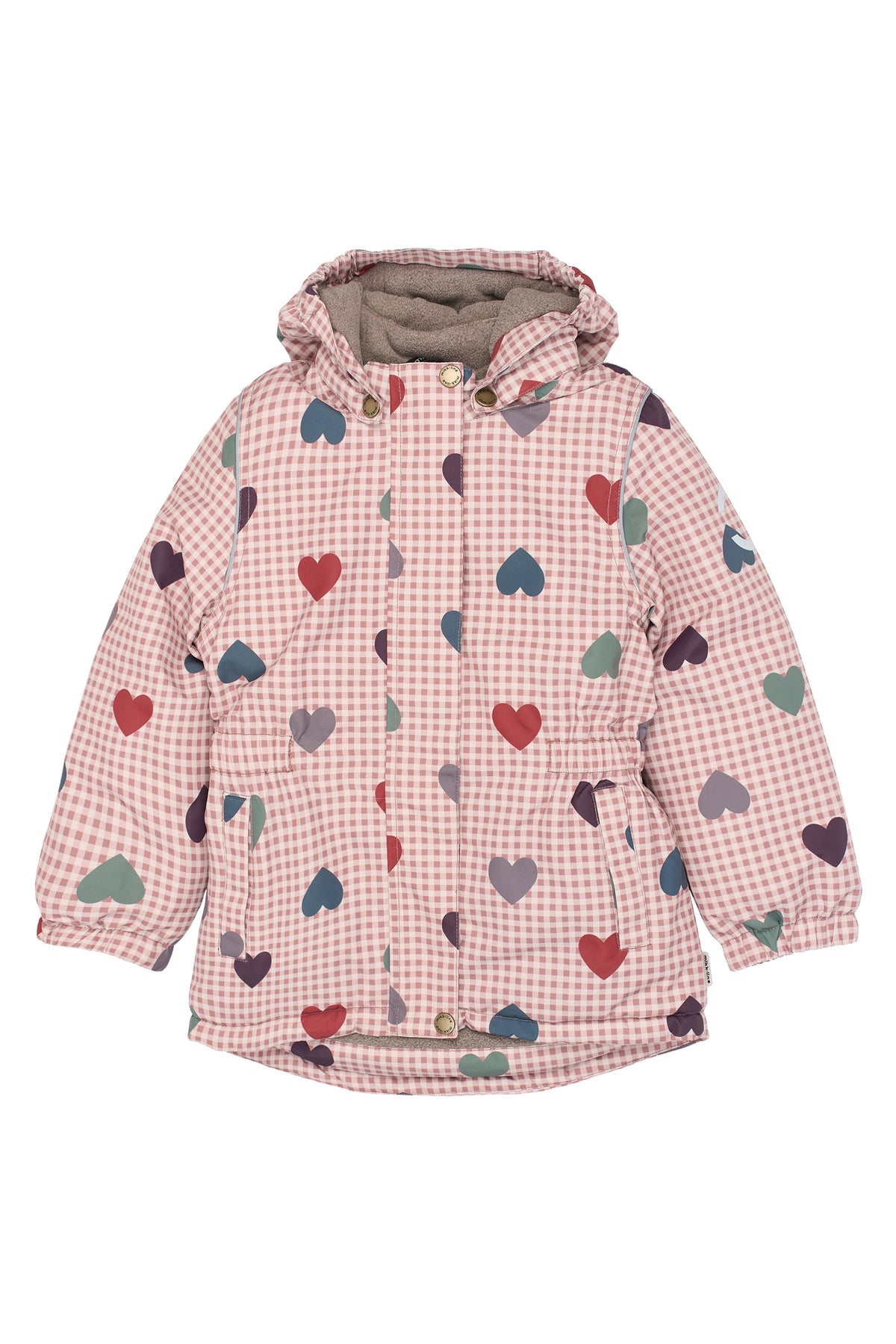 Mikk-Line Winter Jacket - Heart AOP