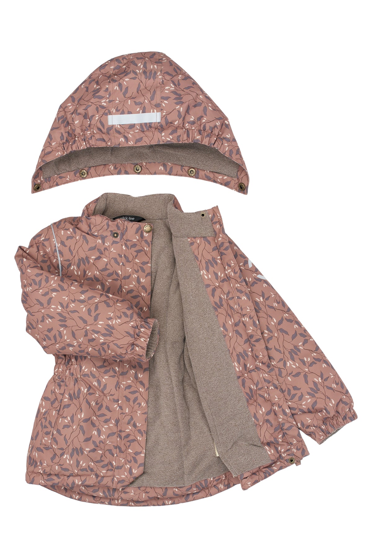 Mikk-Line Winter Jacket - Leaf AOP