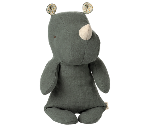 Maileg Safari friends Næsehorn, Lille - Pine