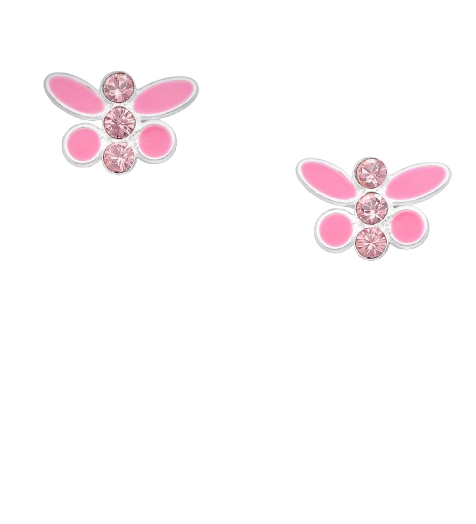 Ørestikker Sommerfugl med sten - Lyserød