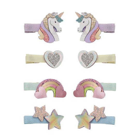 Mimi & Lula 8 Hårclips - Mini Dreamy My Little Unicorn