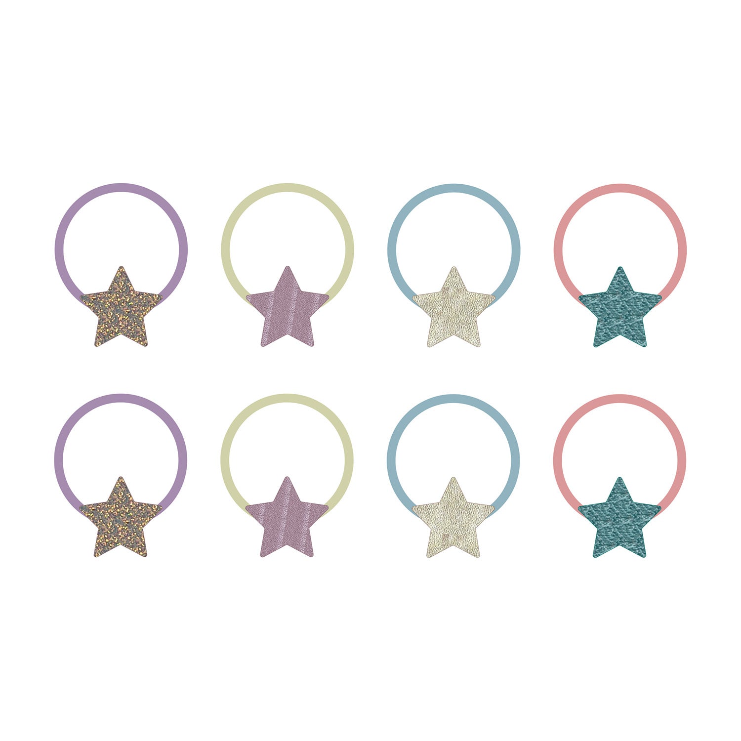 Mimi & Lula 8 hårelastikker - Mini Stellina My Little Unicorn