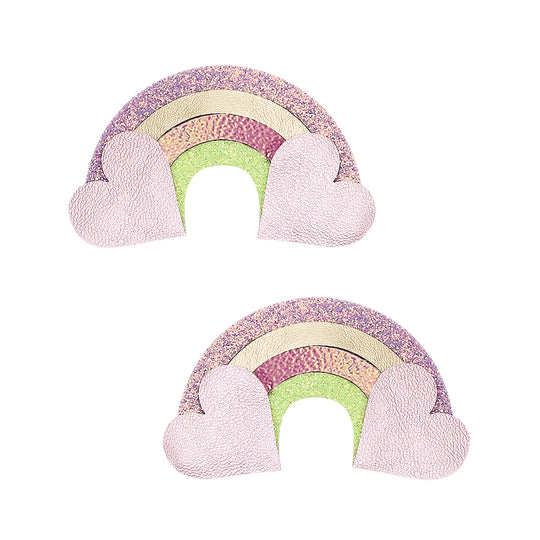 Mimi & Lula 2 Hårclips - Rainbow My Little Unicorn