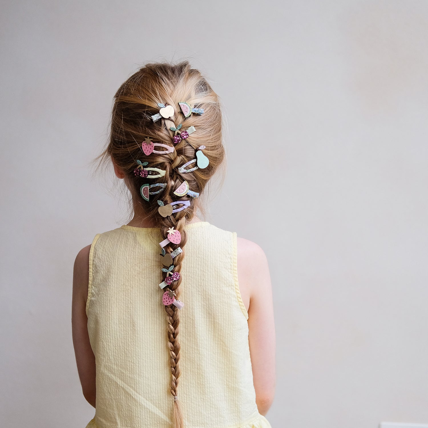 Mimi & Lula 8 Hårclips - Mini Fruit Salad Spring on the Farm