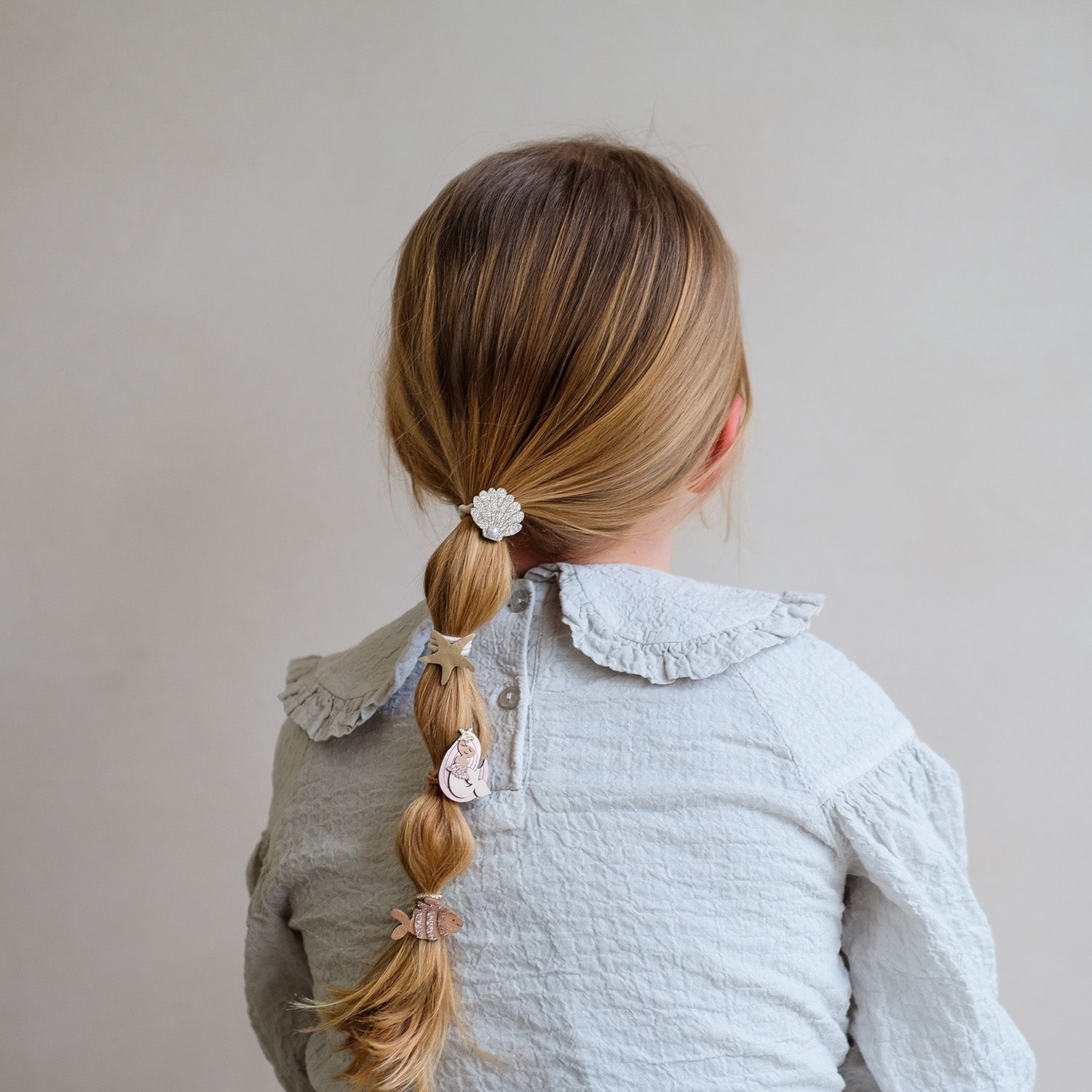 Mimi & Lula 8 hårelastikker - Mini Mermaid Oceal Pearl