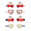 Mimi & Lula 8 Hårclips - Mini Red Cherries Mon Cheri