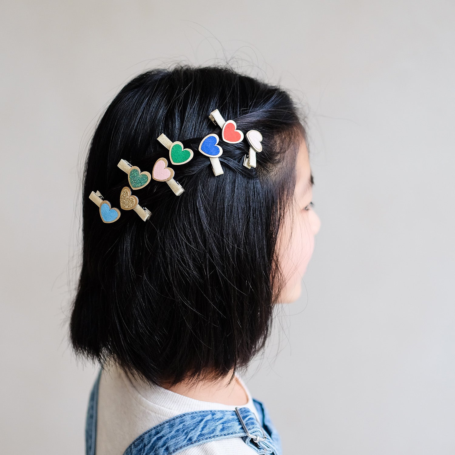 Mimi & Lula 8 Hårclips - Mini Heartbeam