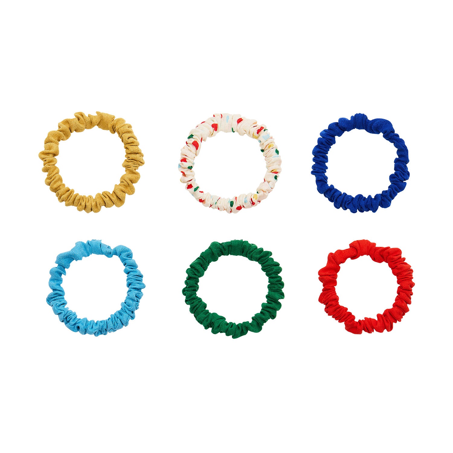 Mimi & Lula 6 Scrunchies -  Skinny Heartbeam