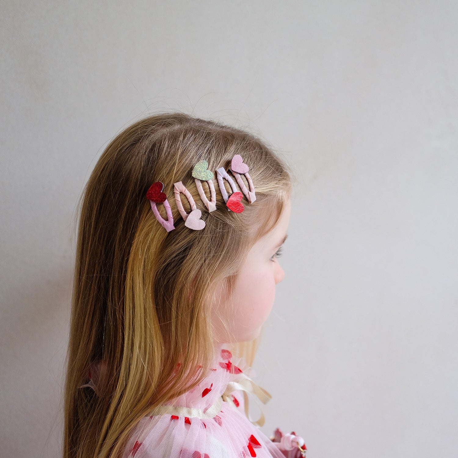 Mimi & Lula 5 hårspænder - Mini Heart Valentines