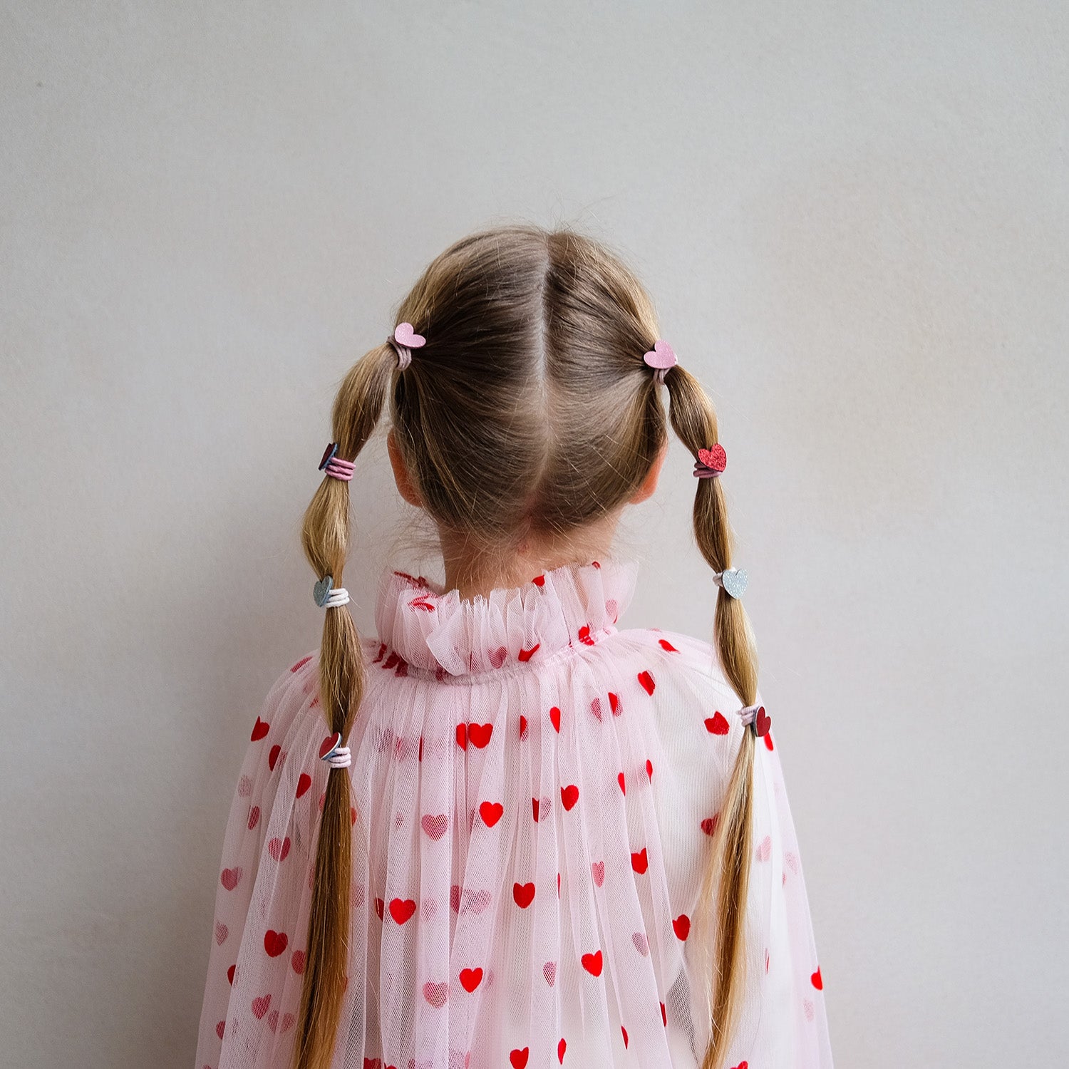 Mimi & Lula 8 hårelastikker - Mini Heart Valentines