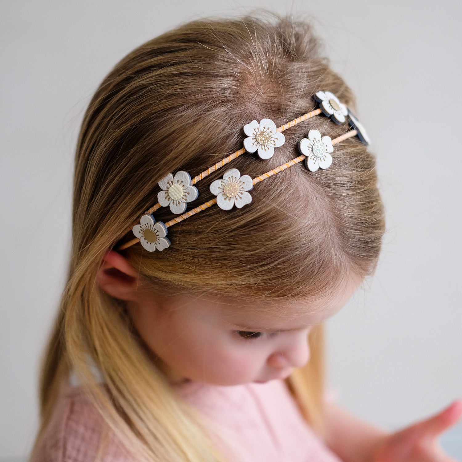 Mimi & Lula Dobbelt hårbøjle - Blossom Peaches and Cream