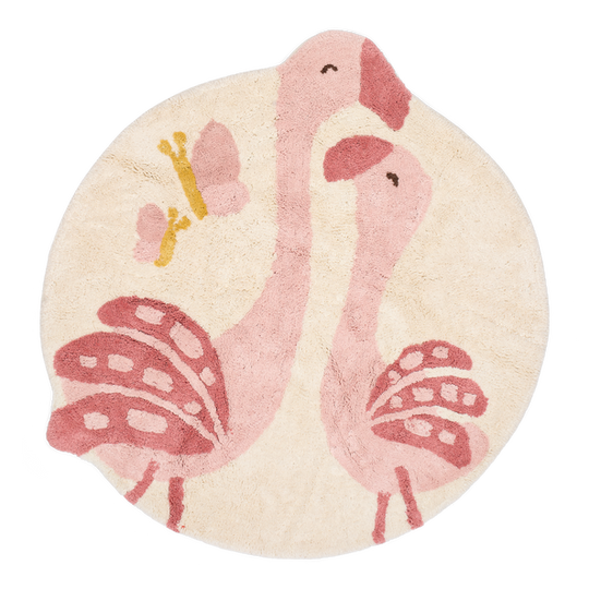 Little Dutch - Gulvtæppe Flamingo - Pink