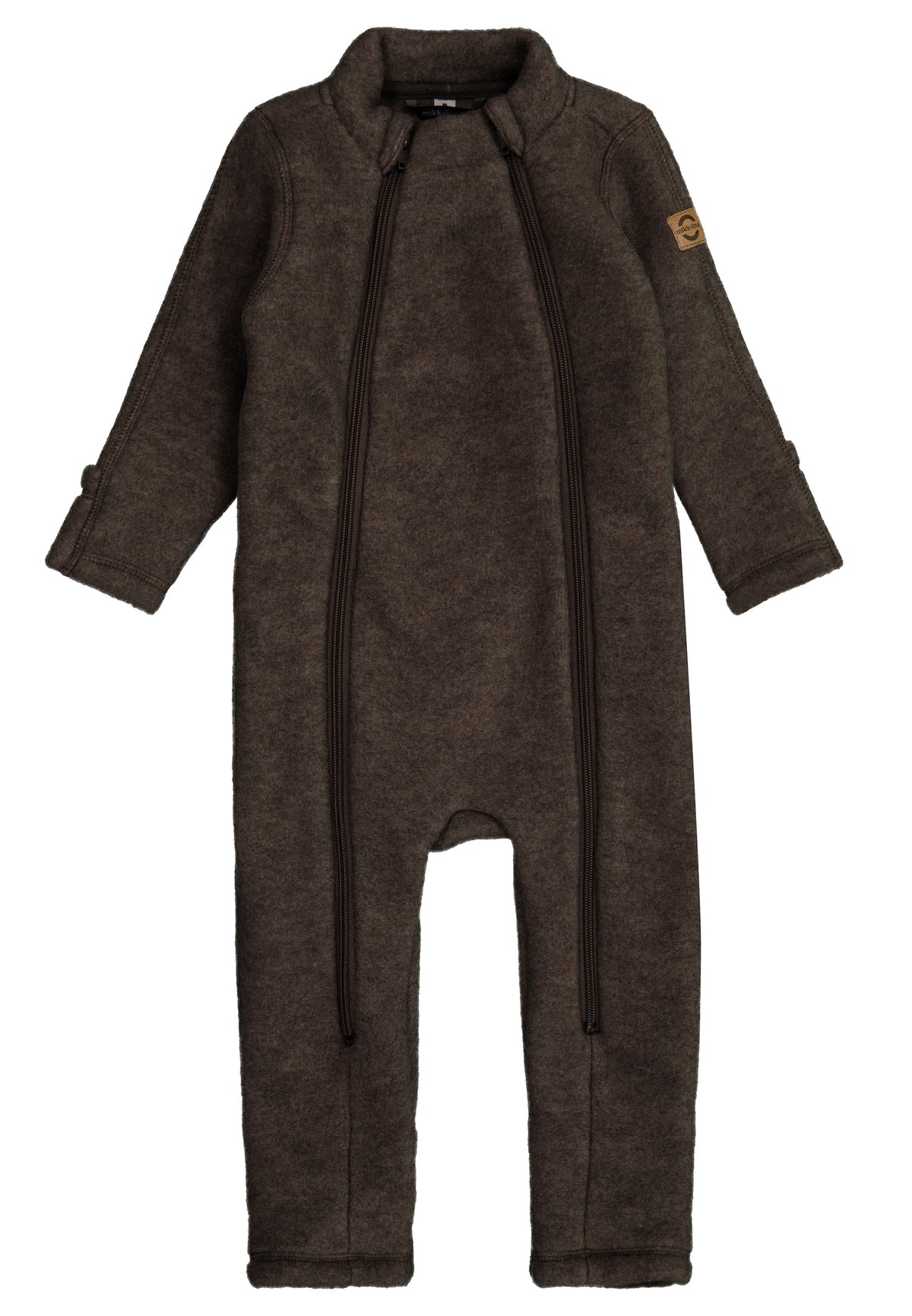 Mikk-Line Wool Suit - Dark Brown Melange