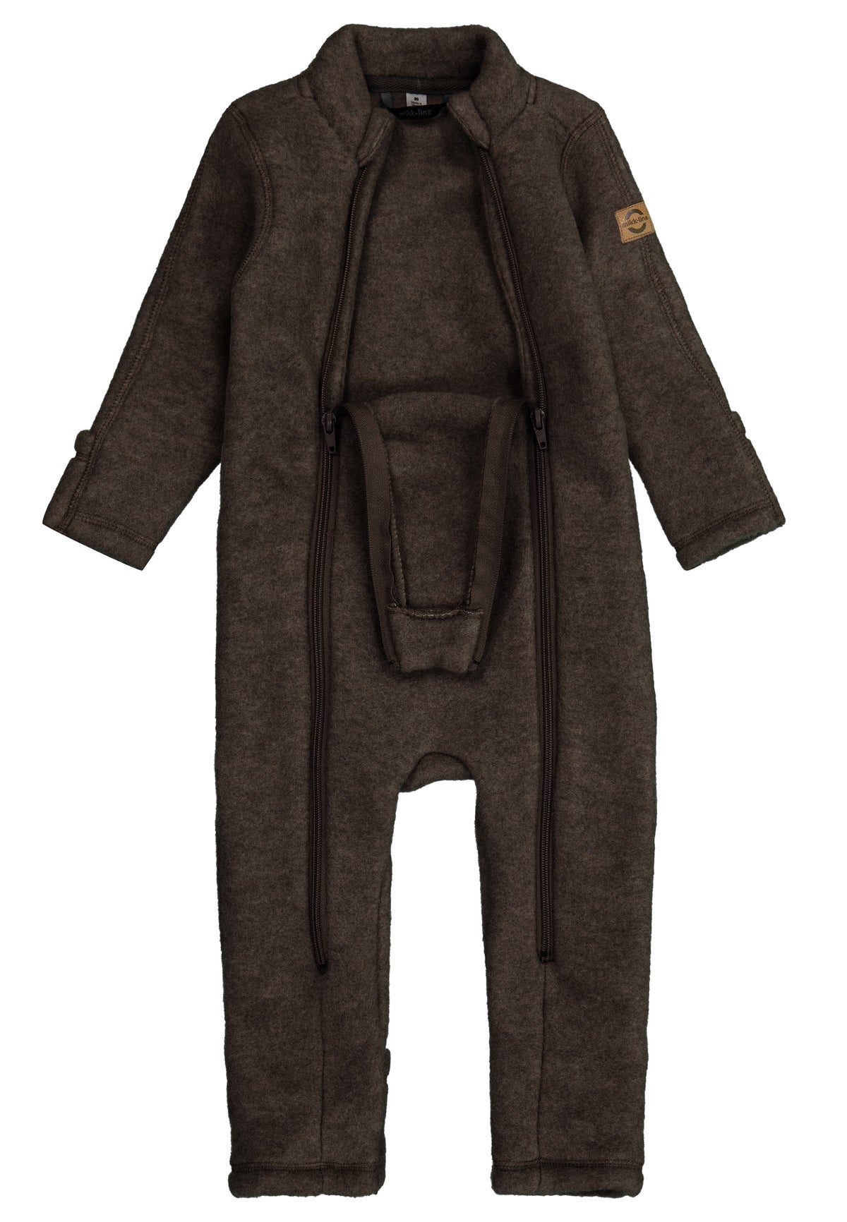 Mikk-Line Wool Suit - Dark Brown Melange