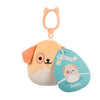 Squishmallows Bamse - 9 cm - Drella Dog - Clip On