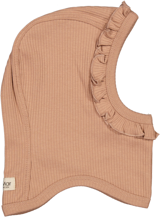 MarMar Balaclava Frill Elefanthue - Rose Brown