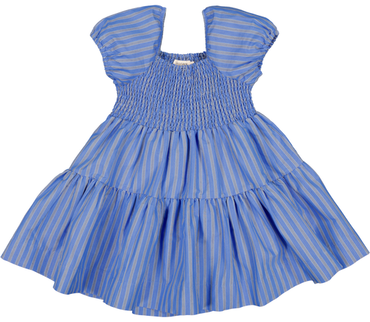 MarMar Dyman Smooth Dress - Cornflower Stripe
