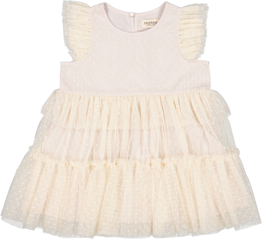 MarMar Dalvina Tulle Dotty  Dress - Vanilla