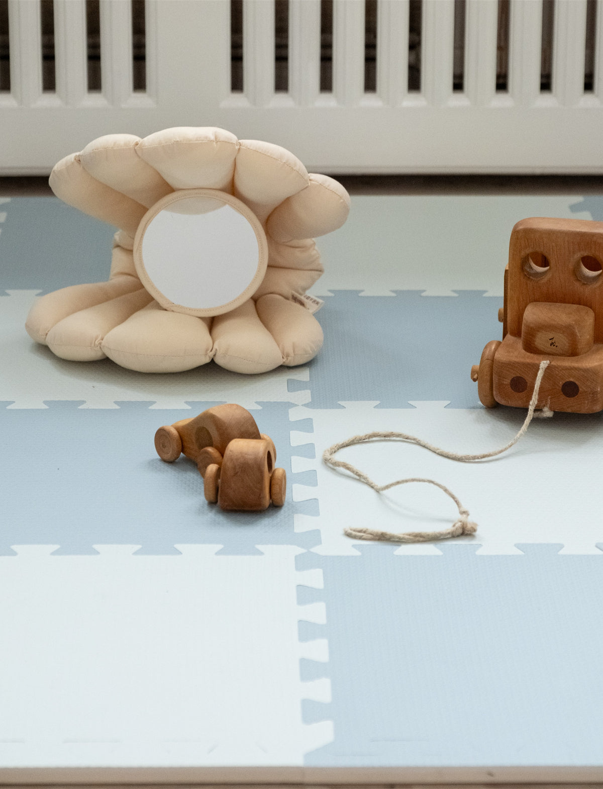 That´s Mine Alva - Foam Play Mats Square - Dusty Blue