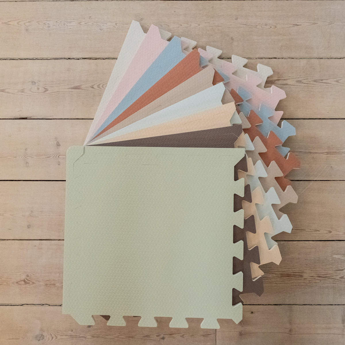 That´s Mine Alva - Foam Play Mats Square - Pastel Grey