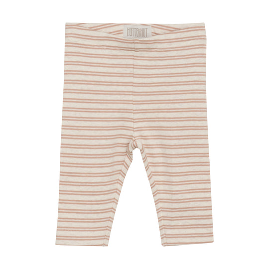 Huttelihut Striped Rib Leggings -  Mahogany Rose