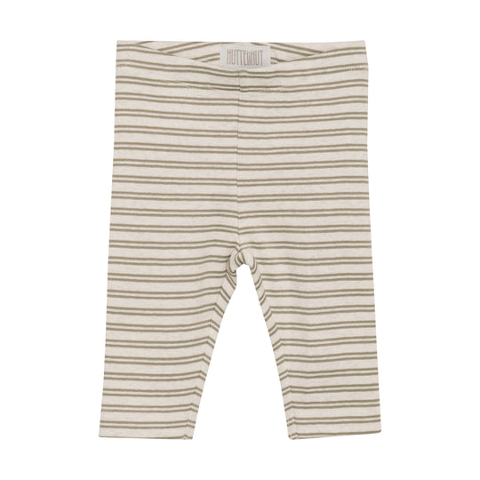 Huttelihut Striped Rib Leggings -  Silver Sage