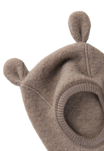 Mikk-Line Wool Fullface With Ears - Melange Denver