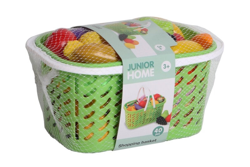 Junior Home – Indkøbskurv med Legemad, 40 Dele