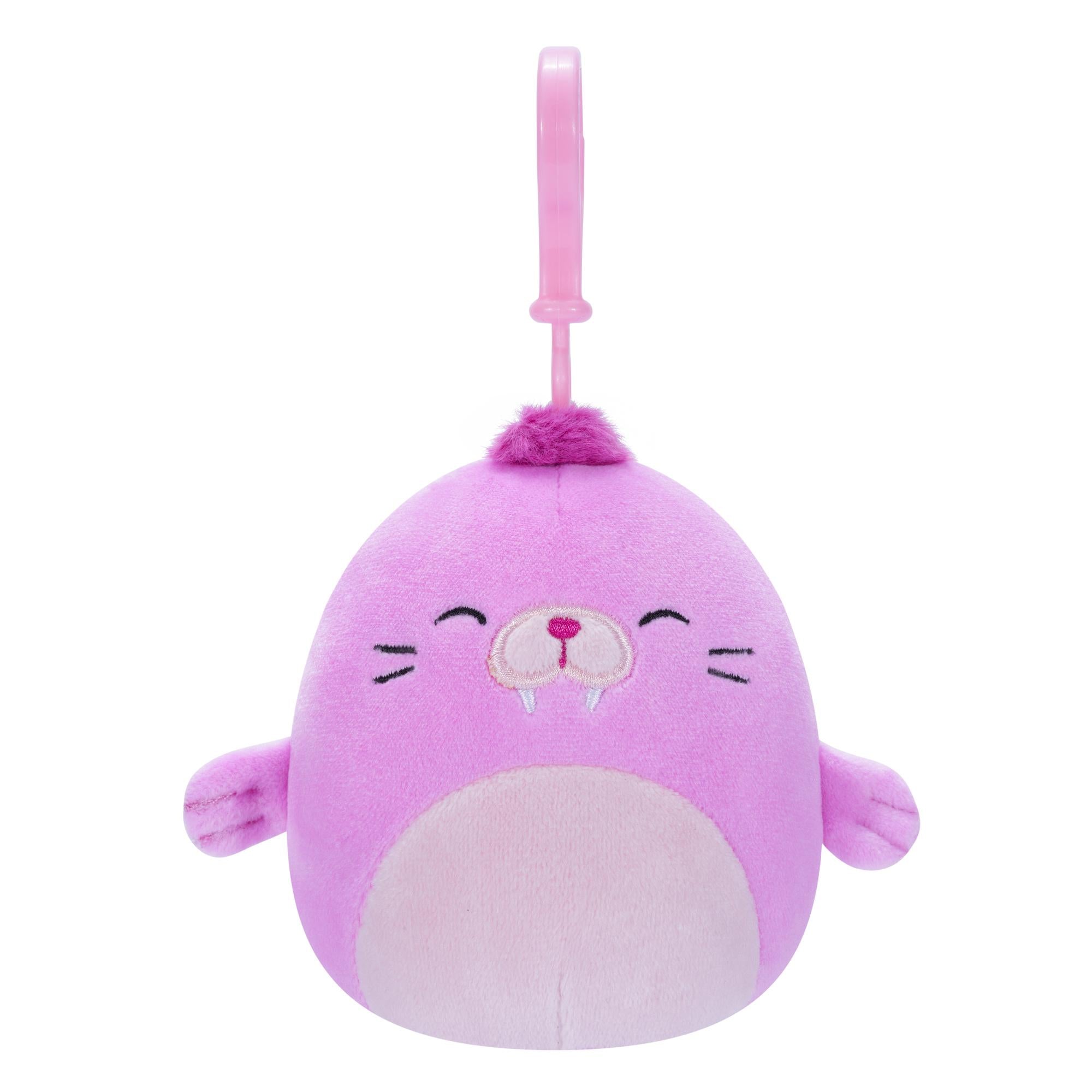 Squishmallows - Clip On Pepper the Pink Walrus 9 cm