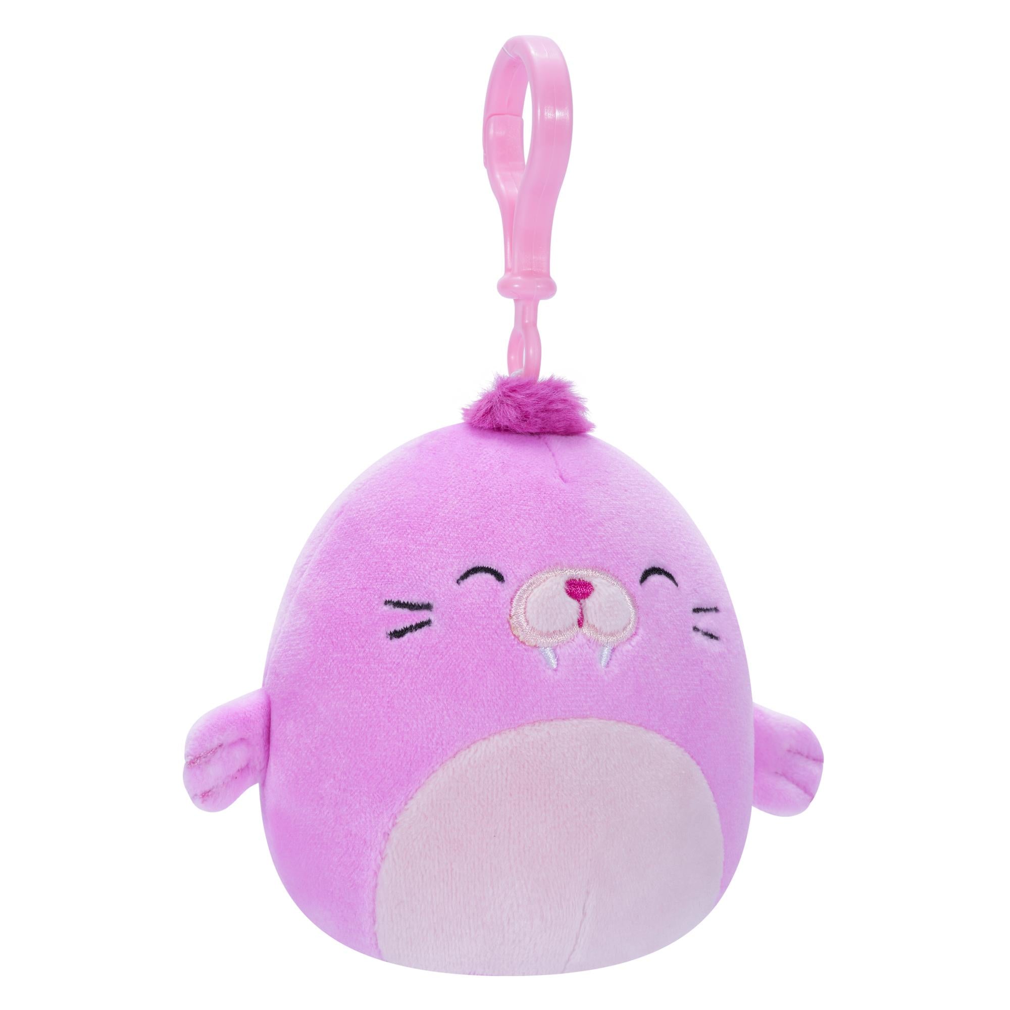 Squishmallows - Clip On Pepper the Pink Walrus 9 cm