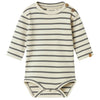 Lil Atelier Limia LS Body - Turtledove/Poppy Seed