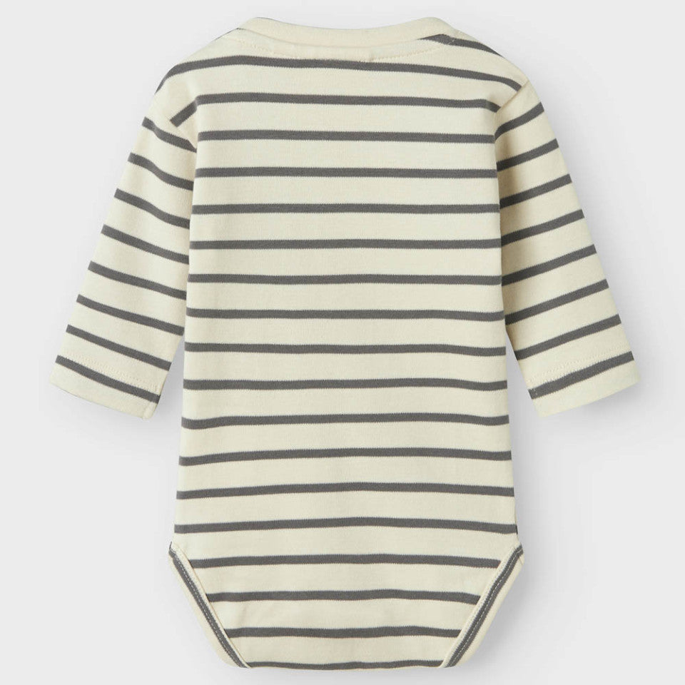 Lil Atelier Limia LS Body - Turtledove/Poppy Seed