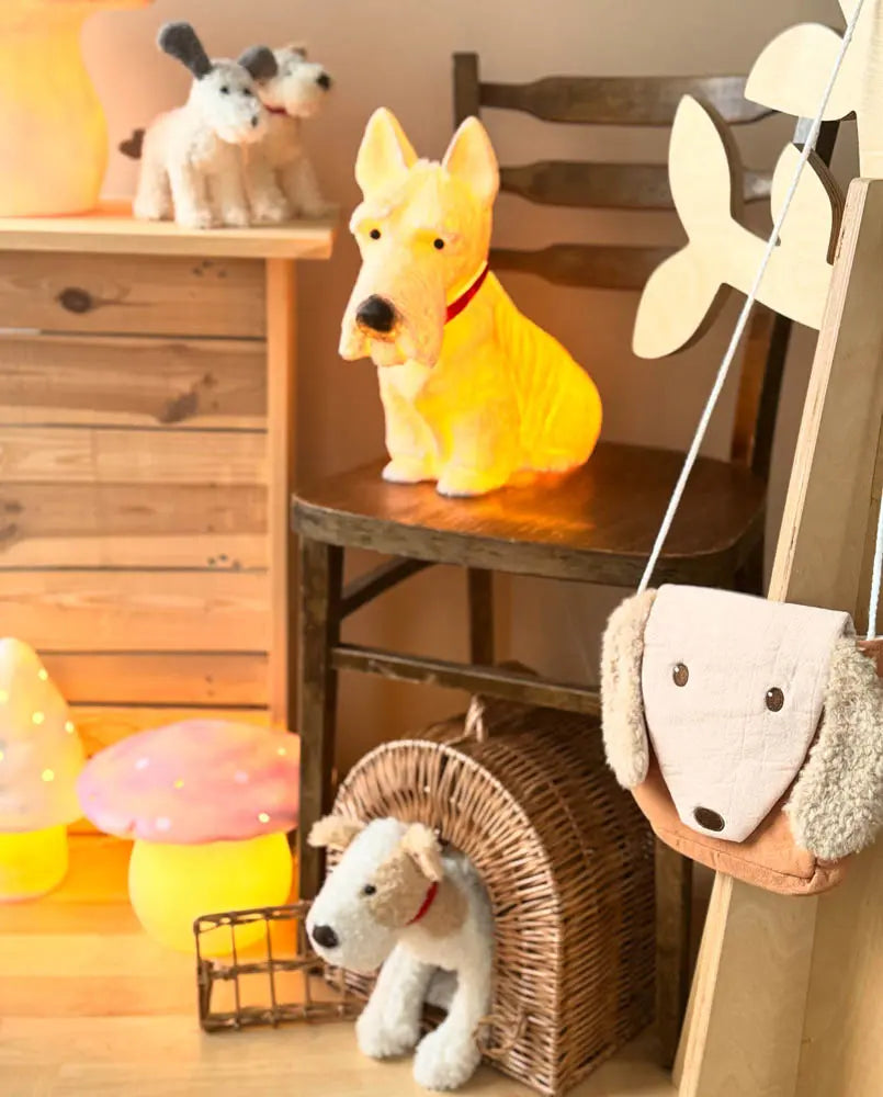 Heico Lamper - Scotty Hund Lampe - Hvid