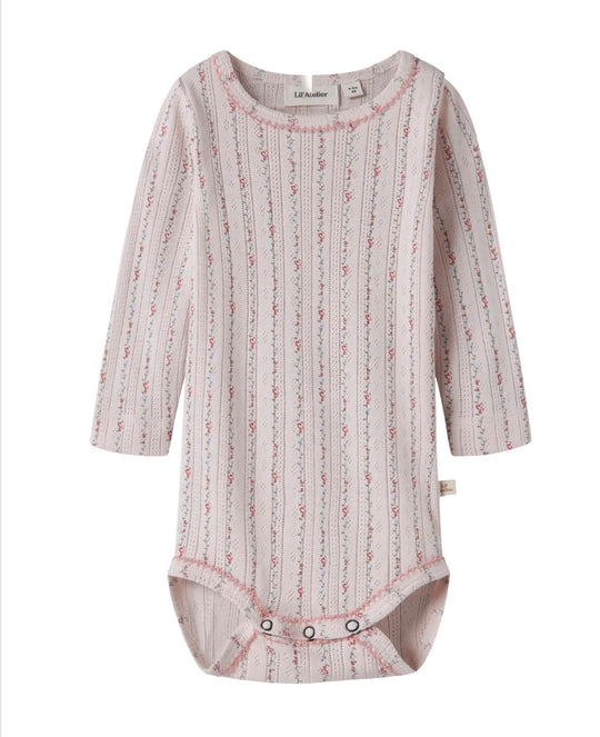 Lil Atelier Rachello - Duna LS Slim Body - Morganite/Flower