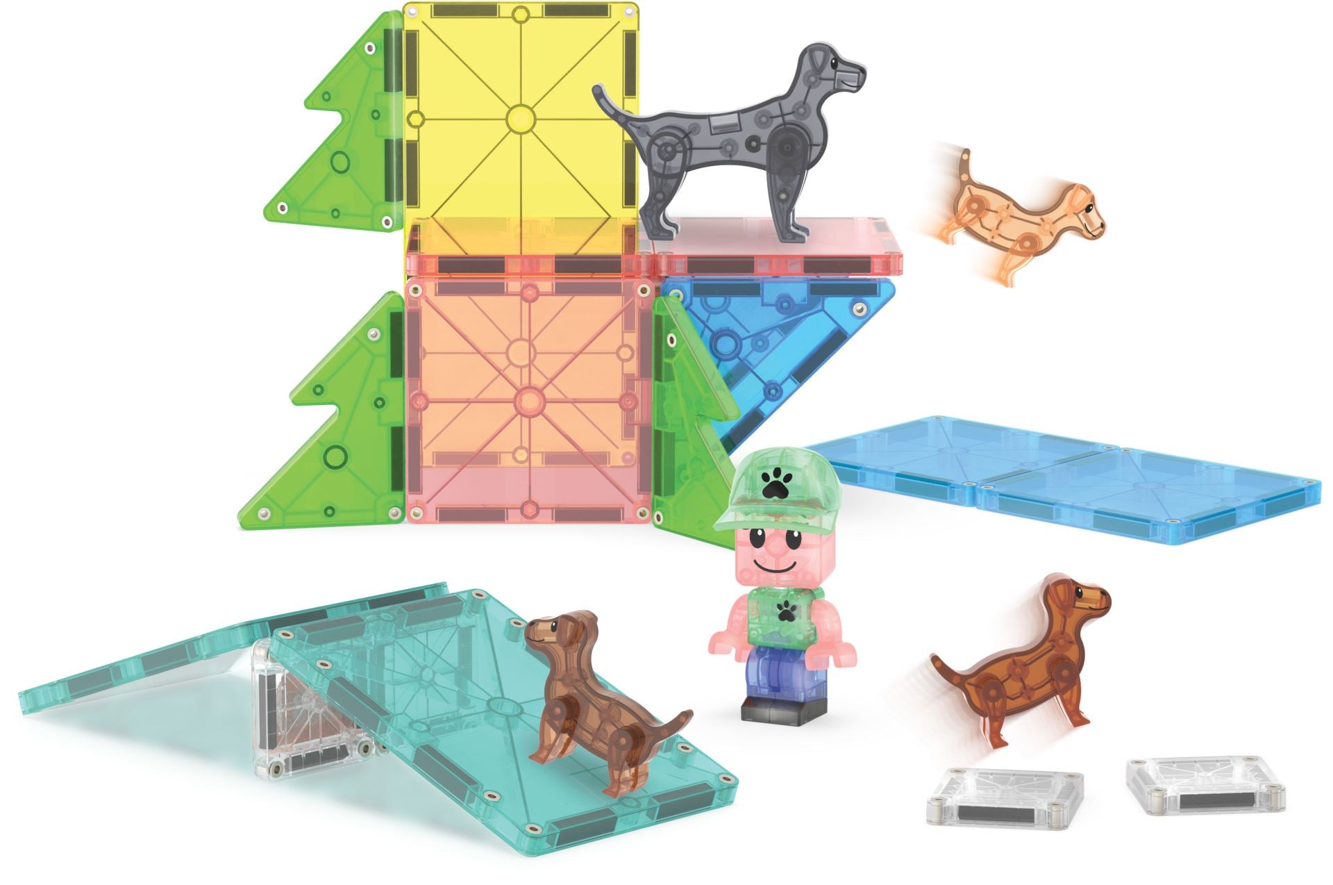 Magna-Tiles Magnetisk Legetøj - Puppy Park 27 dele